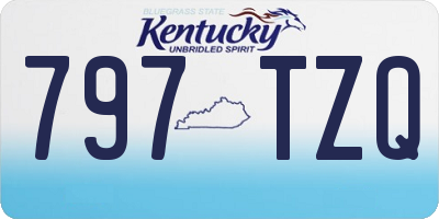 KY license plate 797TZQ
