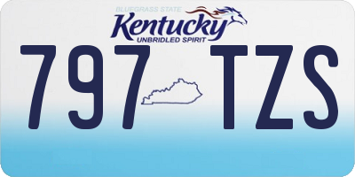 KY license plate 797TZS