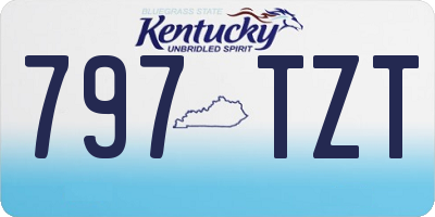 KY license plate 797TZT