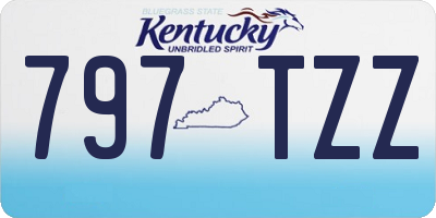 KY license plate 797TZZ