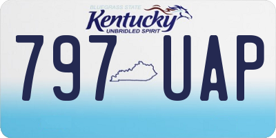 KY license plate 797UAP