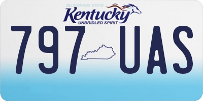 KY license plate 797UAS