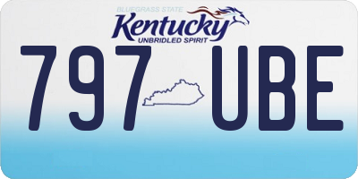 KY license plate 797UBE