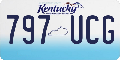 KY license plate 797UCG