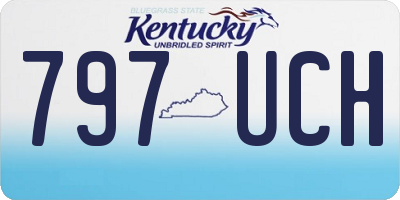 KY license plate 797UCH