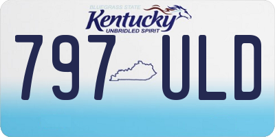 KY license plate 797ULD