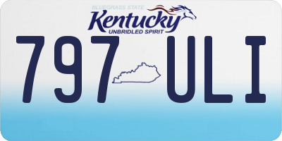 KY license plate 797ULI