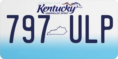 KY license plate 797ULP