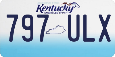 KY license plate 797ULX