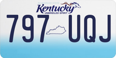 KY license plate 797UQJ