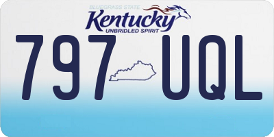 KY license plate 797UQL