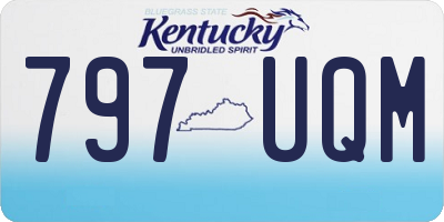 KY license plate 797UQM