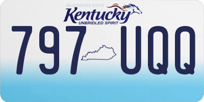 KY license plate 797UQQ