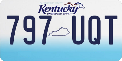 KY license plate 797UQT