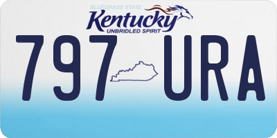 KY license plate 797URA