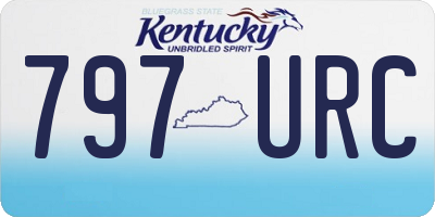 KY license plate 797URC