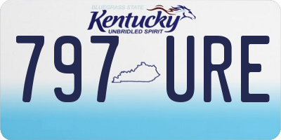 KY license plate 797URE