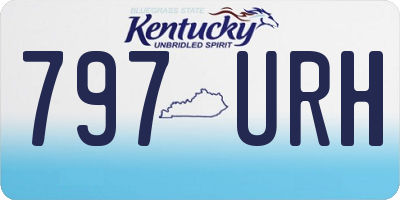 KY license plate 797URH