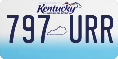 KY license plate 797URR