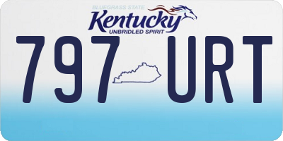 KY license plate 797URT