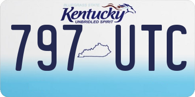KY license plate 797UTC