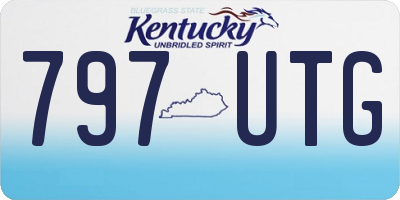 KY license plate 797UTG