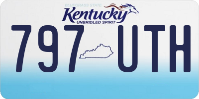 KY license plate 797UTH