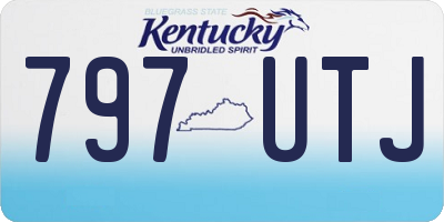 KY license plate 797UTJ