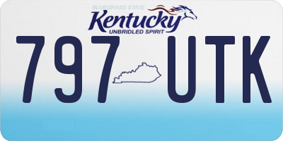 KY license plate 797UTK