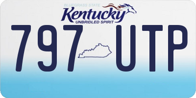 KY license plate 797UTP