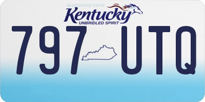 KY license plate 797UTQ