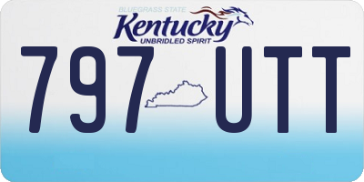 KY license plate 797UTT