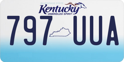 KY license plate 797UUA
