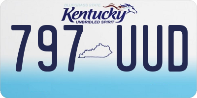 KY license plate 797UUD