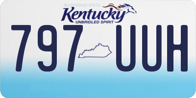 KY license plate 797UUH