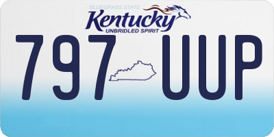 KY license plate 797UUP