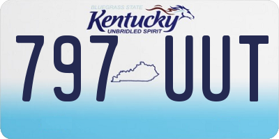 KY license plate 797UUT