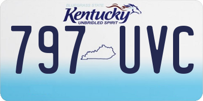 KY license plate 797UVC