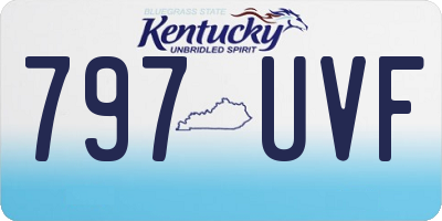 KY license plate 797UVF