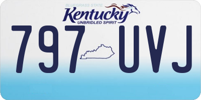 KY license plate 797UVJ