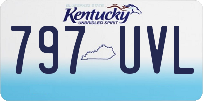KY license plate 797UVL