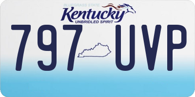 KY license plate 797UVP