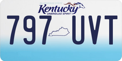 KY license plate 797UVT