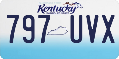 KY license plate 797UVX