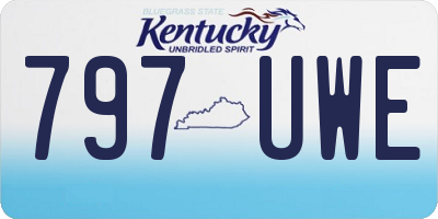 KY license plate 797UWE