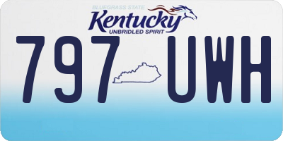 KY license plate 797UWH