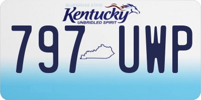 KY license plate 797UWP