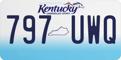 KY license plate 797UWQ