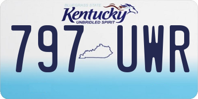 KY license plate 797UWR