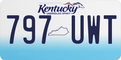 KY license plate 797UWT